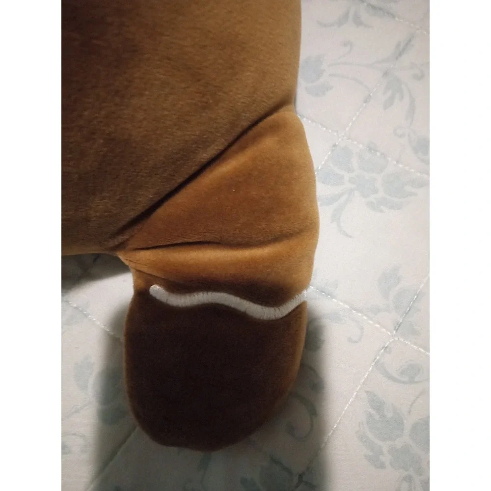 Pillowfort Weighted Plush Gingerbread Bear Brown Holiday Throw Pillow 21x11